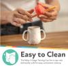 image:imageNuby 3Stage Training Cup Set  Silicone Tumbler with Spout and Straw Combo  4 oz  6 Months  Coral and SprinklesBlue