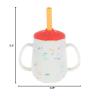 image:imageNuby 3Stage Training Cup Set  Silicone Tumbler with Spout and Straw Combo  4 oz  6 Months  Coral and SprinklesConfetti  Sprinkles