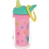 image:imageNuby Active Sipper Insulated Toddler Cup with NoSpill VariFlo Valve  2 Pack 9 oz  Easy Grip Design with Carabiner Clip  18 Months  2 Pack  GirlPinkGreen