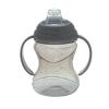 image:imageNuby ClikIt NoSpill Soft Spout Training Sippy Cup with Handles  2Pack 10 Oz  4 Months  NeutralAqua  Gray