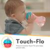 image:imageNuby ClikIt Soft Spout NoSpill Easy Grip Sippy Cup for Girls  3Pack 10 Oz  6 MonthsBlue  Green  Red  Aqua