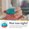 image:imageNuby ClikIt Soft Spout NoSpill Easy Grip Sippy Cup for Girls  3Pack 10 Oz  6 MonthsBlue  Green  Red  Aqua