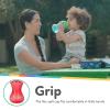 image:imageNuby ClikIt Soft Spout NoSpill Easy Grip Sippy Cup for Girls  3Pack 10 Oz  6 MonthsBlue  Green  Red  Aqua