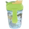 image:imageNuby MultiFunction 2in1 Toddler Cup with 360 Weighted Straw and Hard Spout  8 oz  Easy Grip Handles and FlipIt Top  4 Months  DinosaursSafari Animals
