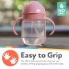 image:imageNuby NoSpill Clikit Silicone Straw Toddler Cup  2 Pack 8 oz  360 Weighted Straw Toddler Sippy Cup for 1 Year Old  BlueMint GreenPink  Aqua