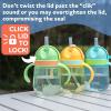 image:imageNuby NoSpill Clikit Silicone Straw Trainer Cup  8 oz  360 Weighted Straw Toddler Sippy Cup for 1 Year Old  DinoDino