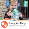 image:imageNuby NoSpill Clikit Silicone Straw Trainer Cup  8 oz  360 Weighted Straw Toddler Sippy Cup for 1 Year Old  DinoDino