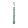 image:imageNuby Pacifinder Baby Pacifier Clip  2Pack  Pacifier Holder Clip with Convenient Hook Loop  Blue Dots and Green DinoBlue Dots and Green Dino