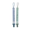 image:imageNuby Pacifinder Baby Pacifier Clip  2Pack  Pacifier Holder Clip with Convenient Hook Loop  Blue Dots and Green DinoBlue Dots and Green Dino