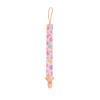 image:imageNuby Pacifinder Baby Pacifier Clip  2Pack  Pacifier Holder Clip with Convenient Hook Loop  Blue Dots and Green DinoPink Flowers  White Polka Dots
