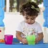 image:imageNuby Plastic Fun Drinking Tumblers Colors May Vary 10 Oz 4 Count4 Count Pack of 1