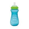 image:imageNuby Sports Sipper Toddler Cup with Soft Silicone Spout amp TouchFlo Valve  3 Pack 14 oz  LeakResistant with Easy Grip Design  18 Months  BoysRed  Blue  Yellow