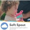 image:imageNuby Thirsty Kids FlipIt NoSpill Toddler Sippy Cup with Soft Spout  12 oz  18 Months  Pink Leopard  Back to School EssentialsPink Leopard