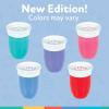 image:imageNuby Wonder Cup  SpillProof Toddler Sippy Cups  3 Pack 7 oz  Sip from All Sides  Leak Resistant  Spoutless Transition Cup  AquaPurplePinkGreen  Red  Blue