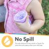 image:imageNuby Wonder Cup  SpillProof Toddler Sippy Cups  3 Pack 7 oz  Sip from All Sides  Leak Resistant  Spoutless Transition Cup  AquaPurplePinkPink  Aqua