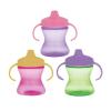 image:imageNuby 2Handle NoSpill Hard Spout Sippy Cup with Easy Grip  3Pack 7 oz  Baby Sippy Cup with Controlled Sipping for 6 Months  PinkPurpleGreenPinkAquaPurple
