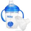 image:imageNuby 360 Grip N Sip 8oz Tritan Cup Weighted Straw with Hygienic Cover PinkBlue