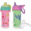 image:imageNuby Active Sipper Insulated Toddler Cup with NoSpill VariFlo Valve  2 Pack 9 oz  Easy Grip Design with Carabiner Clip  18 Months  2 Pack  GirlPinkGreen