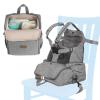 image:imageNuby Easy Go 2in1 Backpack Booster Seat with 5Point Safety Harness  Portable Travel Highchair  Holds Up to 55 lbs  9 Months  Gray