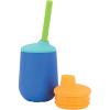 image:imageNuby First Training Cup Set  Silicone Tumbler with Spout and Straw Combo  4 oz  6 Months  Blue8 Ounces