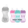 image:imageNuby Mini Gripper NoSpill Baby Sippy Cups with Soft Spout  3 Pack 6 oz  6 Months  PinkPurpleAqua6 Ounce Pack of 3
