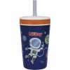 image:imageNuby Thirsty Kids Insulated Toddler Cup with Silicone Flexstraw  12 oz  Stainless Steel and LeakResistant  18 Months  Monster TrucksAstronaut