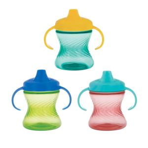 image:imageNuby 2Handle NoSpill Hard Spout Sippy Cup with Easy Grip  3Pack 7 oz  Baby Sippy Cup with Controlled Sipping for 6 Months  PinkPurpleGreenGreenRedBlue