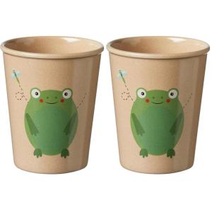 image:imageNuby Eco Friendly Natural Rice Husk Open Cup Drinking Tumbler Frog Print 18 Months  Fully Compostable and Biodegrable81 Ounces Pack of 2