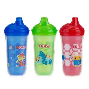 image:imageNuby Insulated No Spill Easy Sip Cup with VariFlo Valve Hard Spout Boy 9 Oz 3 CountBoy
