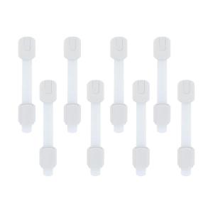 image:imageNuby MultiUse Child Safety Locks  8 Pack  Baby Proof Latches for Cabinets Drawers Refrigerators and Appliances  Fits Flat and Curved Surfaces