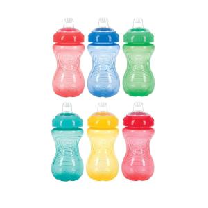 image:imageNuby NoSpill Gripper Cup Sippy Cup for Baby and Toddler 10 Ounce Colors May Vary 5Multicolor