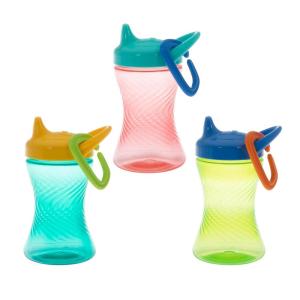 image:imageNuby NoSpill Hard Spout Sippy Cup with Easy Grip  3Pack 10 oz  Baby Sippy Cup for 6 Month Old  GreenRedBlueRed  Blue  Green