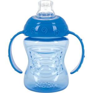 image:imageNuby TwoHandle NoSpill Super Spout Grip N Sip Cup 8 Ounce Single pack of 1 Cup Colors May VaryBlue