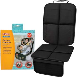 image:imageNuby Deluxe Car Seat Protector Black Mat for use Under Childs Car SeatSet Protector