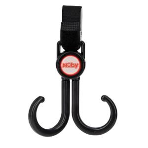 image:imageNuby Double Stroller Hook Adjustable Hook Black or GreyBlack  Gray