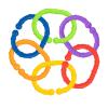 image:imageNuby Linkables Car Seat Toy and Baby Stroller Accessories  18CountRainbow