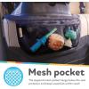 image:imageNuby x Safe In The Seat Car Seat Protector  Compatible with Rear amp Forward Facing Car Seats  Visual Learning Pocket Mesh Storage amp Adjustable Strap
