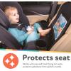 image:imageNuby x Safe In The Seat Car Seat Protector  Compatible with Rear amp Forward Facing Car Seats  Visual Learning Pocket Mesh Storage amp Adjustable Strap
