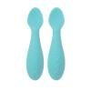image:imageNuby Silicone Mini Spoons  2Pack BabyLed Weaning Spoons for Babies  4 Months  Aqua