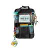 image:imageNuby Ultimate Backseat Car Organizer and Storage  Pockets Tablet Holder Toy Clips and Removable Zipper Pouch  Car Accessories for KidsBlack