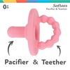 image:imageNuby Silicone Softees Pacifier and Teethers  5Pack Silicone Baby Pacifiers and Teethers  0 Months  Assorted Pastel ColorsGirl