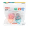 image:imageNuby Silicone Softees Pacifier and Teethers  5Pack Silicone Baby Pacifiers and Teethers  0 Months  Assorted Pastel ColorsGirl
