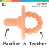 image:imageNuby Silicone Softees Pacifier and Teethers  5Pack Silicone Baby Pacifiers and Teethers  0 Months  Assorted Pastel ColorsNeutrals
