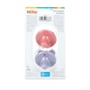 image:imageNuby Silicone Softees Pacifier and Teethers  5Pack Silicone Baby Pacifiers and Teethers  0 Months  Assorted Pastel ColorsPurple Bow and Pink Flowers
