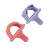 image:imageNuby Silicone Softees Pacifier and Teethers  5Pack Silicone Baby Pacifiers and Teethers  0 Months  Assorted Pastel ColorsPurple Bow and Pink Flowers