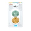 image:imageNuby Silicone Softees Pacifier and Teethers  5Pack Silicone Baby Pacifiers and Teethers  0 Months  Assorted Pastel ColorsYellow Stars and Aqua XOXO