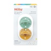 image:imageNuby Silicone Softees Pacifier and Teethers  5Pack Silicone Baby Pacifiers and Teethers  0 Months  Assorted Pastel ColorsYellow Stars and Aqua XOXO