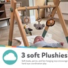 image:imageNuby Animal Adventures Wooden Baby Play Gym with Hanging Toys  Supports Early Infant Development  Easy to Fold for Storage and Travel
