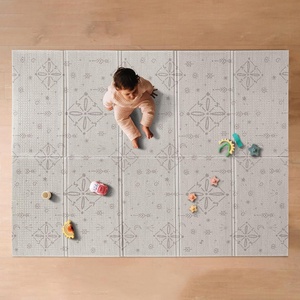 image:imageNuby Reversible Baby Floor Mat 77 x 58  Foldable and Lightweight Baby Play Mat for Floor  Easy Storage and Travel  Stars and SkyGraceful Gray Play Mat