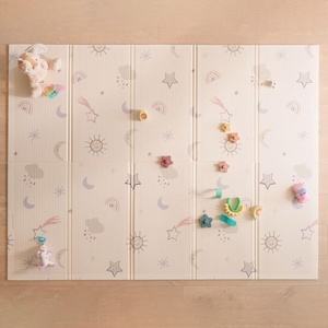 image:imageNuby Reversible Baby Floor Mat 77 x 58  Foldable and Lightweight Baby Play Mat for Floor  Easy Storage and Travel  Stars and SkyStars and Sky Play Mat